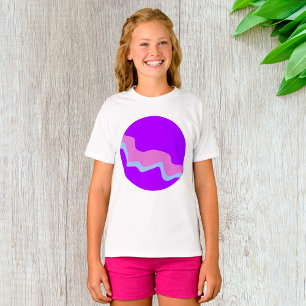 Paarse Planet Meisjes T-shirt