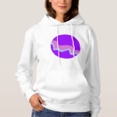 Paarse Planet Vrouwen Hoodie (Voorkant)