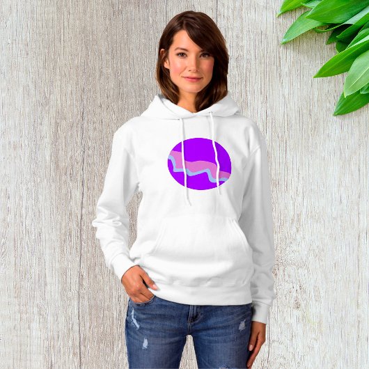 Paarse Planet Vrouwen Hoodie