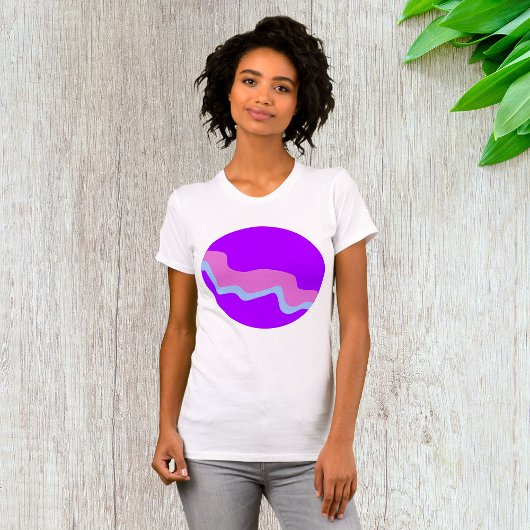Paarse Planet Vrouwen T-shirt