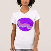 Paarse Planet Vrouwen T-shirt (Voorkant)