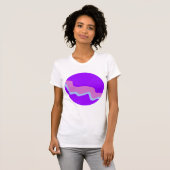 Paarse Planet Vrouwen T-shirt (Voorkant volledig)