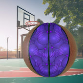 Paarse planeten, modern fractale patroon basketbal