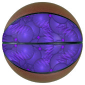 Paarse planeten, modern fractale patroon basketbal (Voorkant)