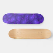 Paarse planeten, modern fractale patroon persoonlijk skateboard (Horizontaal)
