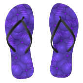 Paarse planeten, modern fractale patroon teenslippers (Voetbed)