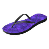 Paarse planeten, modern fractale patroon teenslippers (Schuin)