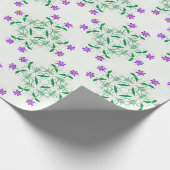 paarse plantaardige verpakkingspapier cadeaupapier (Hoek)