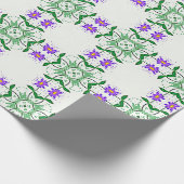 paarse plantaardige verpakkingspapier cadeaupapier (Hoek)