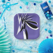 paarse plastic kartonnen bordenAssiettes en carton Papieren Bordje (Feest)