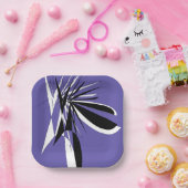 paarse plastic kartonnen bordenAssiettes en carton Papieren Bordje (Feest)