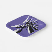 paarse plastic kartonnen bordenAssiettes en carton Papieren Bordje (Gebogen)