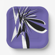 paarse plastic kartonnen bordenAssiettes en carton