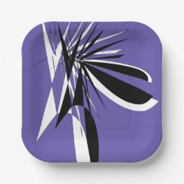 paarse plastic kartonnen bordenAssiettes en carton Papieren Bordje