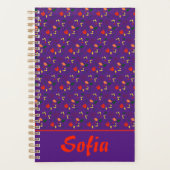 Paarse platenmaanplant voor papaverpapaver planner (Voorkant)