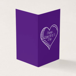 Paarse Platonische Valentijn Notecard 25 pk Kaart