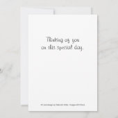 Paarse platte Kaart van Floral Pasen (Achterkant)