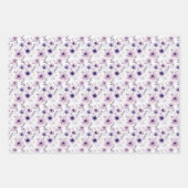 Paarse platte vellen vellen papier van Floral, ree (Voorkant 3)