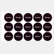 Paarse Play | Dank u wel | Rondwaterdichte labels