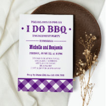 Paarse Play | Rustige I DO BBQ Engagement Party