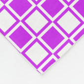 Paarse pleinen voor oude modder fleece deken (Hoek)