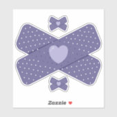Paarse pleister sticker (Vel)