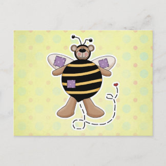 Paarse pleisters Bumble Beer Briefkaart