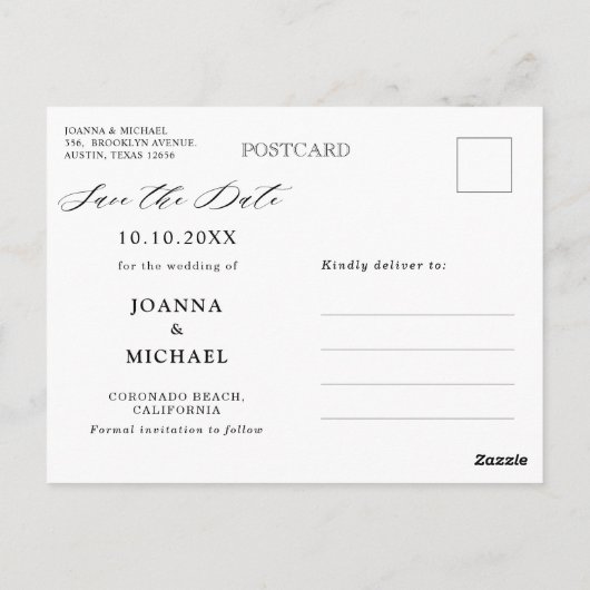 Paarse Plum Blush Rozen Geometrisch Bewaar de datu Briefkaart (Achterkant)