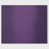 Paarse Plum Golden Net Delicate Diamond Cut Cadeaupapier (Vlak)