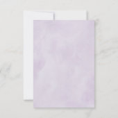 Paarse Plum Ivory Gold Floral Geometric Wedding Bedankkaart (Achterkant)