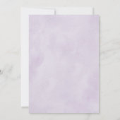 Paarse Plum Ivory Gold Floral Geometric Wedding Kaart (Achterkant)