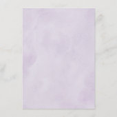 Paarse Plum Ivory Gold Floral Geometric Wedding Menu (Achterkant)