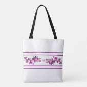 Paarse Plum Lavender All-Over-Print Tas Orchids (Achterkant)