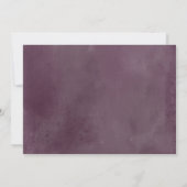 Paarse Plum Mauve Pink Floral Save the Date Card (Achterkant)
