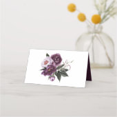 Paarse Plum Pioenroos plaats kaarten Plaatskaartje (Achterkant)