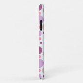 Paarse Plum Polka Dots aangepaste naam Case-Mate iPhone Case (Achterkant/rechts)