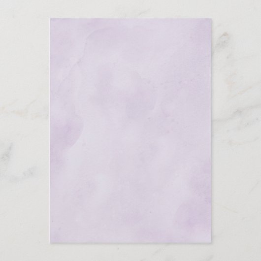 Paarse Plum Silver Floral Blooms Geometric Wedding Menu (Achterkant)