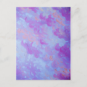 PAARSE PLUMES - Zachte parelladerwolken Briefkaart