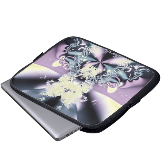 Paarse Podium Laptop Sleeve (Voorkant onderkant)