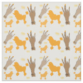 Paarse poedel Hustle Stof (Swatch)