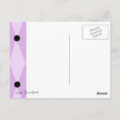 Paarse poel briefkaart (Achterkant)