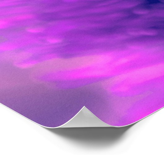 Paarse Pohutukawa Tree Poster (Hoek)