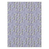 Paarse Poinsettias & Sneeuwvlokken Kerstwinter Tafelkleed (Voorkant)