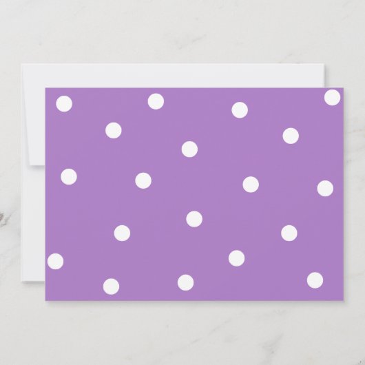  Paarse poka Dots Kaart (Achterkant)