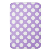 Paarse poka Dots, Polka Dot Pattern, Stippen, gedo Badmat (Voorkant Verticaal)