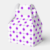 Paarse poka Dots, Polka Dot Pattern, Stippen, gedo Bedankdoosjes (Achterkant)