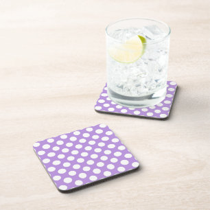 Paarse poka Dots, Polka Dot Pattern, Stippen, gedo Bier Onderzetter