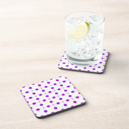 Paarse poka Dots, Polka Dot Pattern, Stippen, gedo Bier Onderzetter