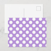 Paarse poka Dots, Polka Dot Pattern, Stippen, gedo Briefkaart (Voorkant / Achterkant)