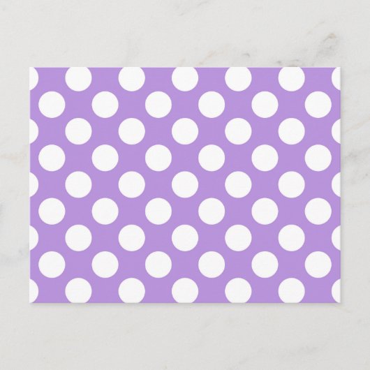 Paarse poka Dots, Polka Dot Pattern, Stippen, gedo Briefkaart (Voorkant)